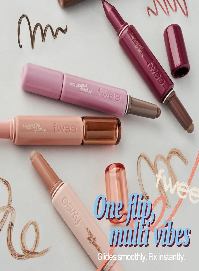 fwee Long-Lasting Dual Coloring Stick Eye Shadow, Different POV | Multi-Use Eye Makeup | All-in-one dual shadow | Powdery finish, Matte shadow, Shimmer | 1.2g (03 Different POV) - Image 2